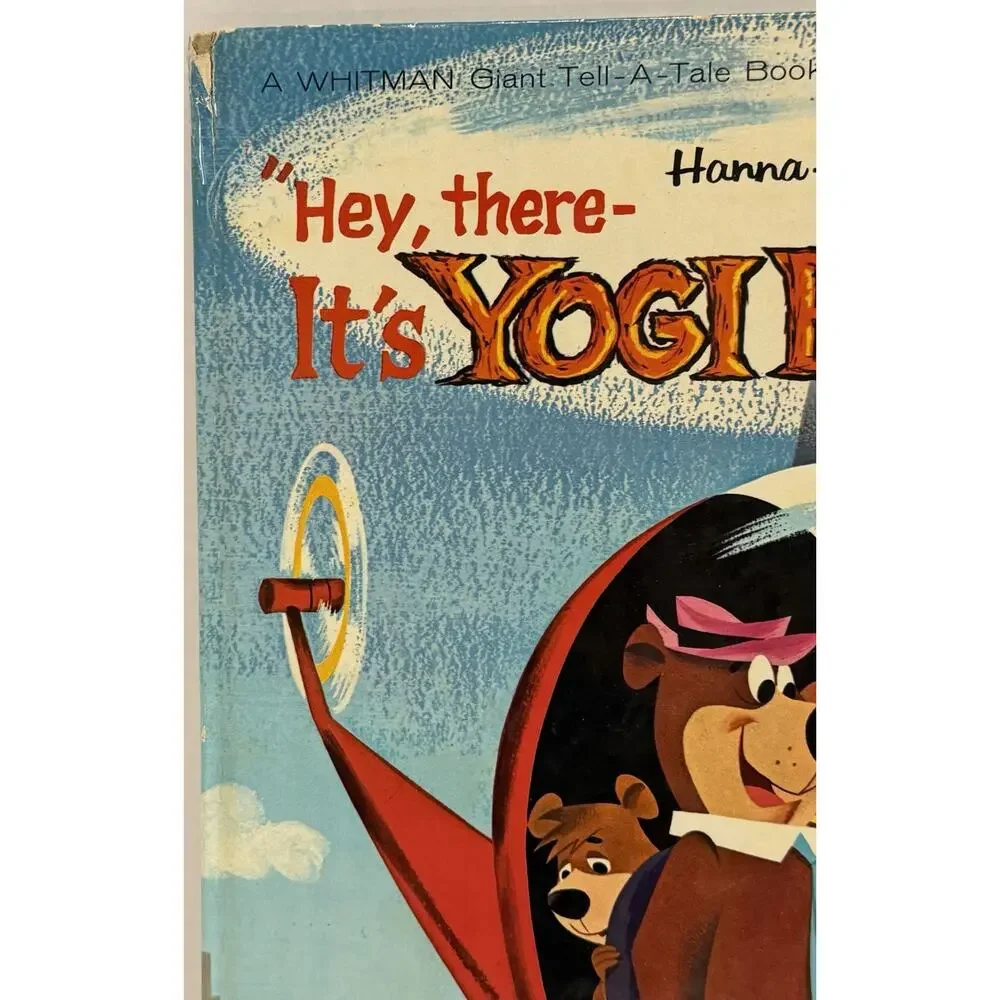 Vintage 1964 Hanna-Barbera Mel Crawford HEY THERE IT'S YOGI BEAR Big Golden Book